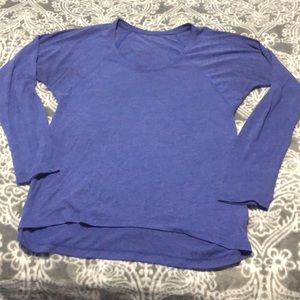 Plain Purple Long Sleeve Tee
